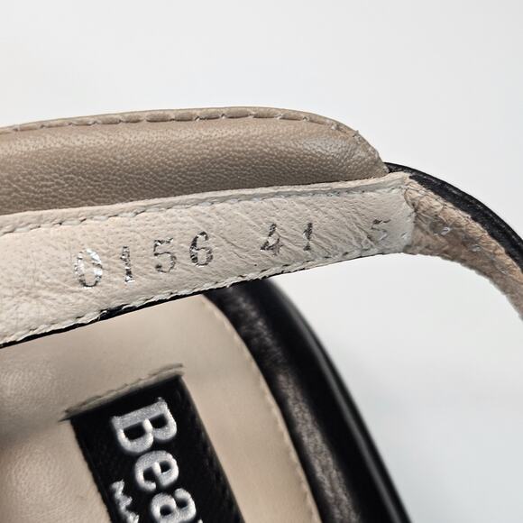 BeautiFeel Hailey Black Nude Leather Sandals Size 41 EU / 9.5 US - Picture 6 of 9